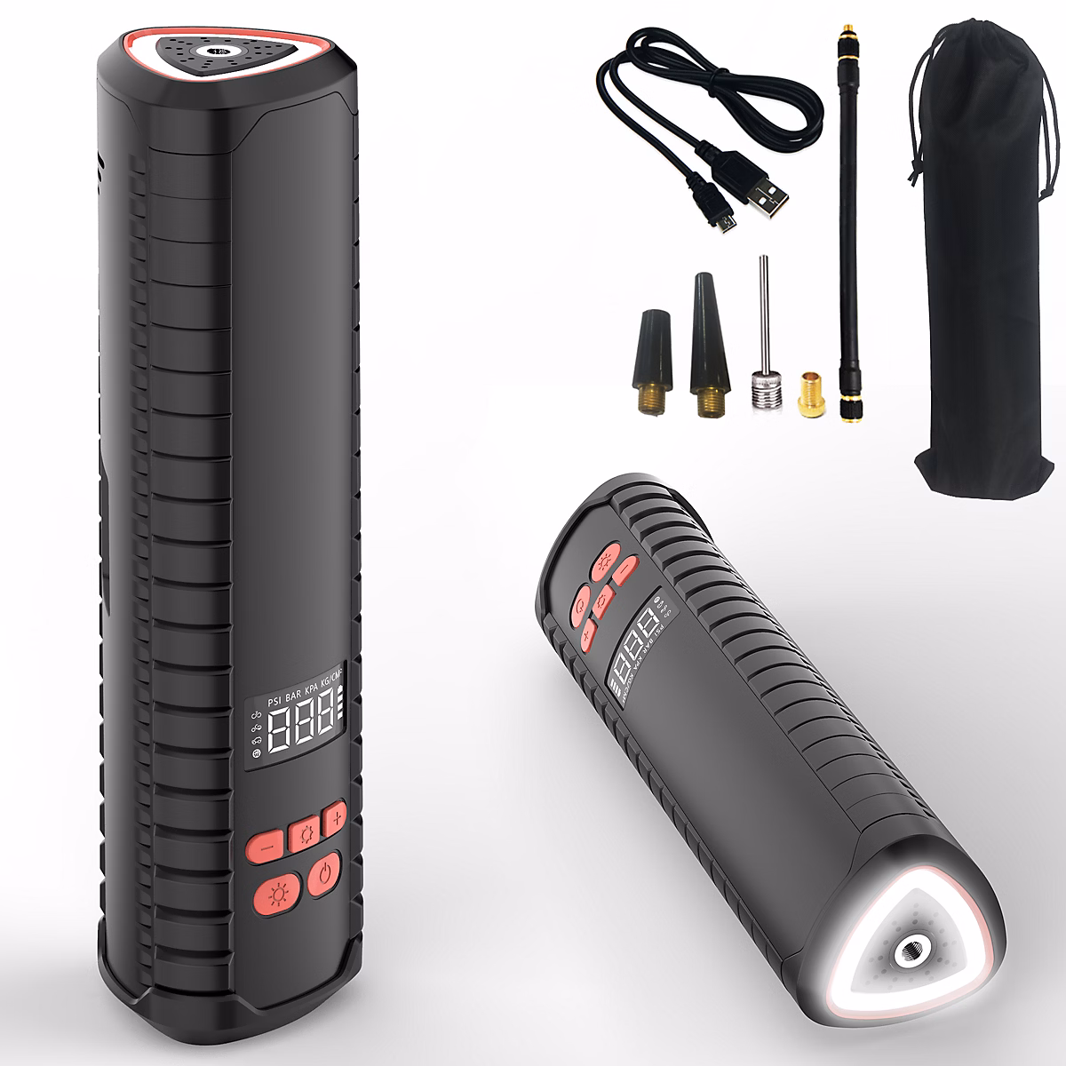 Compresseur et accessoire – Compresseur Air Portable FISHTEC Électrique LCD 10 Bars Lampe Embouts
