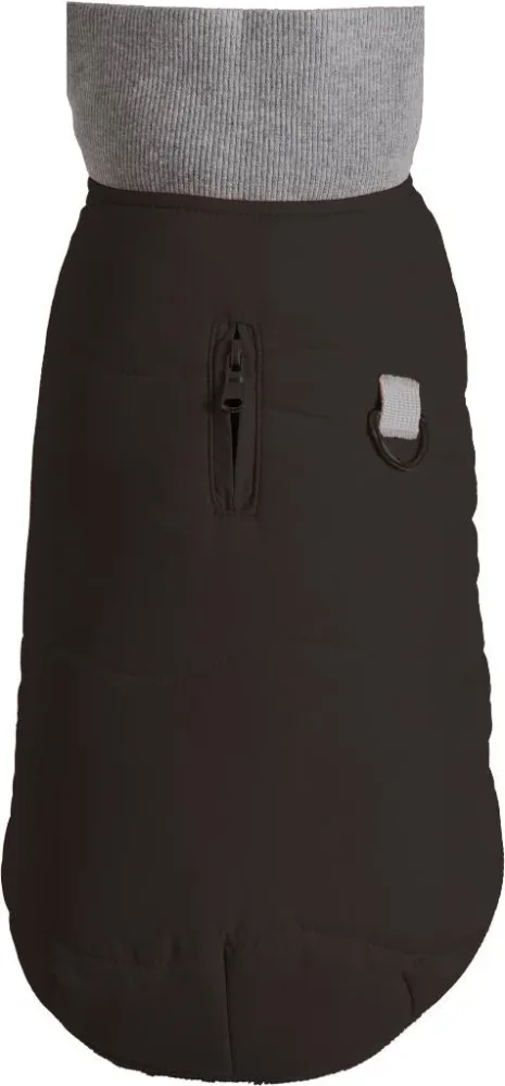 Pour votre confort en extérieur：Manteau pour chien coloris noir Bobby Contraste - Taille 30S