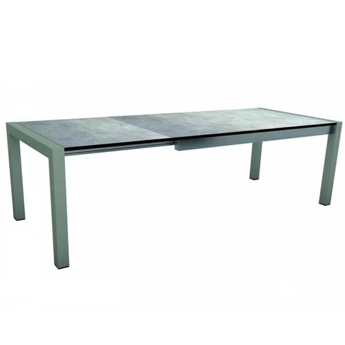 Jardin accessoire:Table coloris graphite/gris métal en aluminium Stern - 174/214/254 x 90 x 75 cm