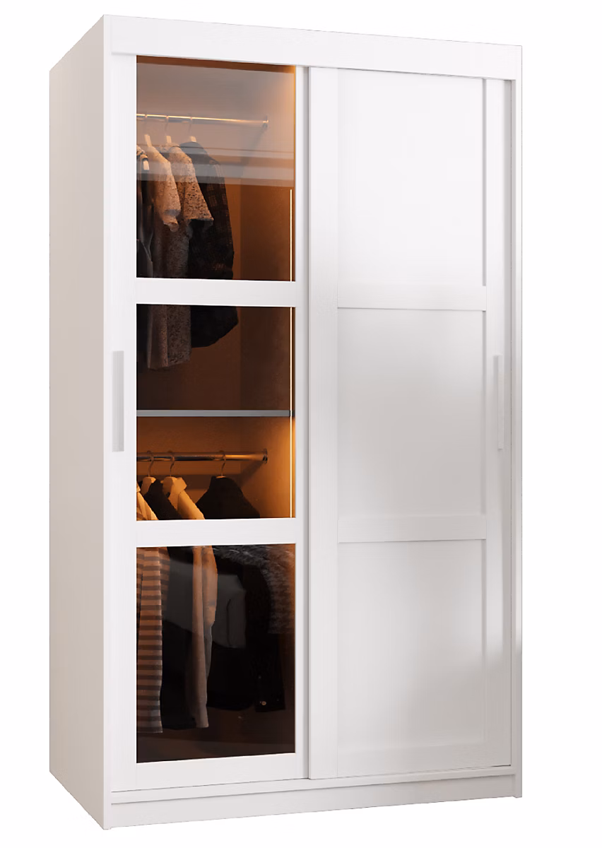 Armoire Dome 3 a portes coulissantes H. 200 x L. 100 x P. 62 2 portes – Réf. TDQTRKRUM9704469232