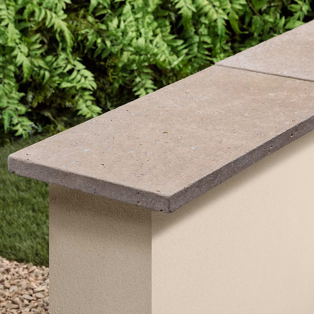 Couvertine Pierre d'Egypte Beige 60 × 30 × 3 cm avec larmiers (à l'unité) – RO'MA NATURE