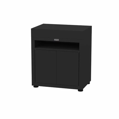 Idée utile：Meuble avec tablette coloris noir en acier Le Marquier - 80 x 55 cm