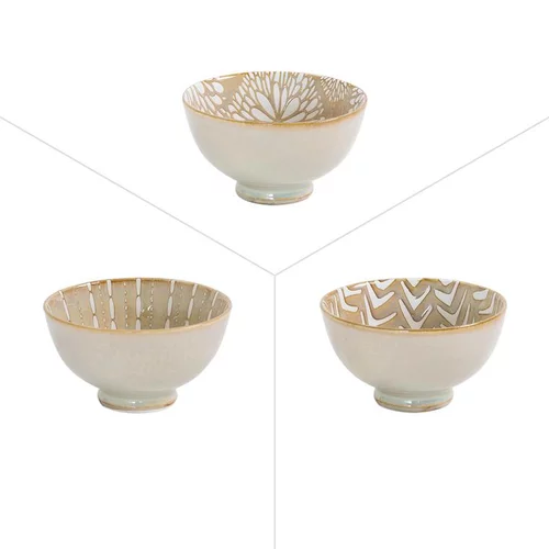 Idée extérieure:Coupelle Penjab coloris beige en porcelaine - Ø 9,5 cm