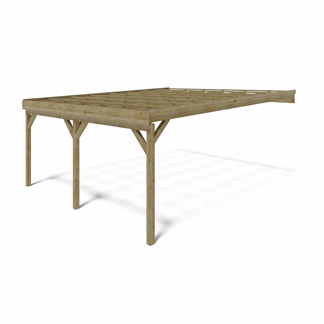 Carport – abri de voiture 5.8x5.06 m | 29 m2 | adossé | CAR23