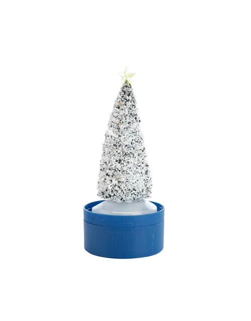 Équipement extérieur:Sapin Evergreen 12 L Lumineux Multicolore à piles 7x7x18 cm