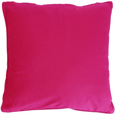 Coussin en coton coloré Salsa 45 cm (Fushia)