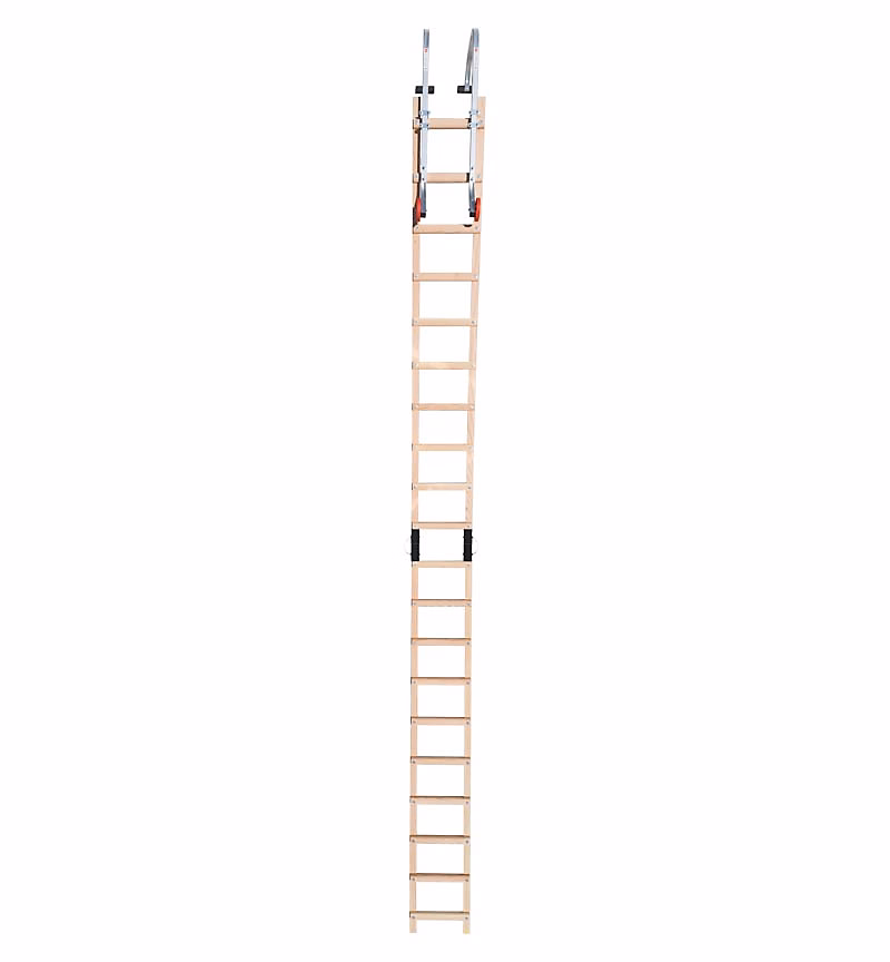 Echelle plate de toit en bois pour couvreur avec crochet de toit 5m Hailo Safety Roof | Echelle