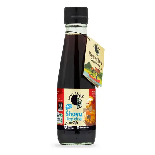 Jardin au naturel:Shoyu sauce soja bio allégée en sel Compagnieriz - 200 ml