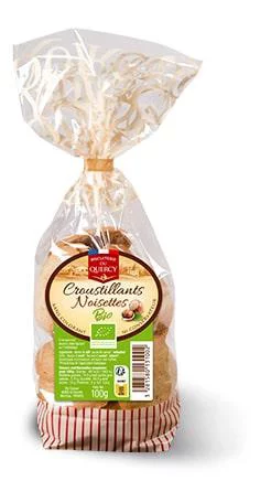 Jardin qualité：Croustillant aux noisettes bio Biscuits les Saules - 100 g