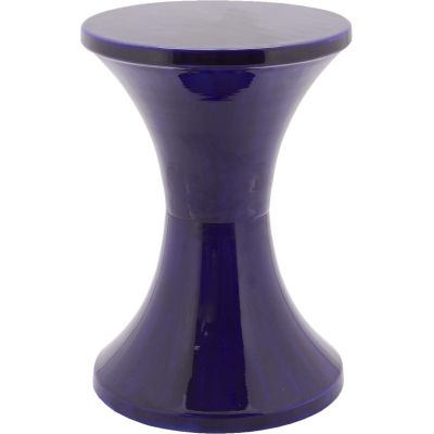 Tabouret en métal émaillé Tam Tam (Bleu majorelle)