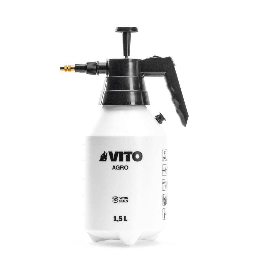 VITO Pulvérisateur à main 1.5l spécial produits agressifs jardin - pulvérisateur à pression vito