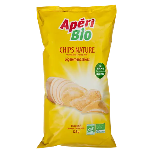 Essentiel nature：Chips nature bio Apéri Bio - 125 g