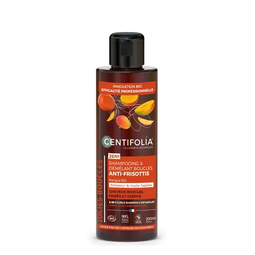 Pratique jardin:Shampooing et démêlant boucles 2 en 1 bio Centifolia - 200 ml
