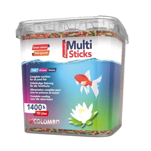 Pour plus de confort à l’extérieur:COLOMBO Multi Sticks - 17-20 mm - 1400 g / 10 L pour poissons de bassin