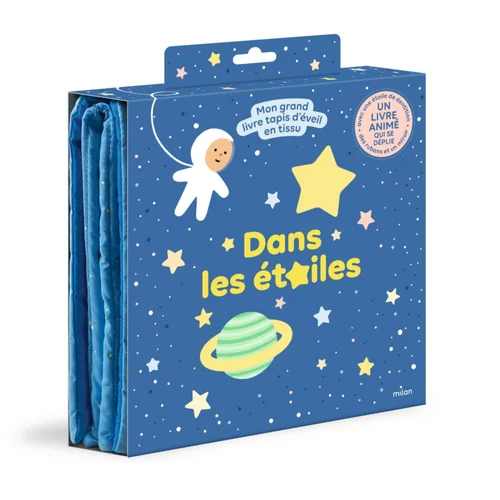 Facile à intégrer à l’extérieur：Livre en tissu "Dans les étoiles" aux Éditions Milan