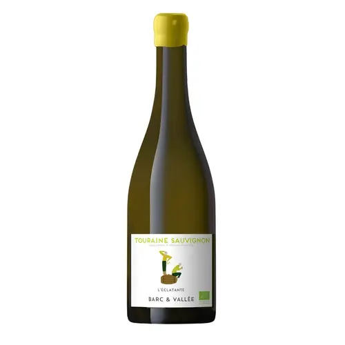 Le pratique pour l’extérieur:Vin blanc Touraine Sauvignon bio AOC L’éclatante Barc & Vallée - 75 cl