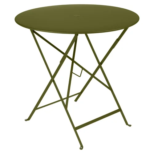 Maison & extérieur:Table pliante Bistro coloris vert en acier Fermob - 74 cm