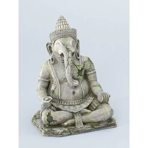 La solution pour votre jardin：Statue Angkor god pour aquarium gris 13x11,5xH17 cm