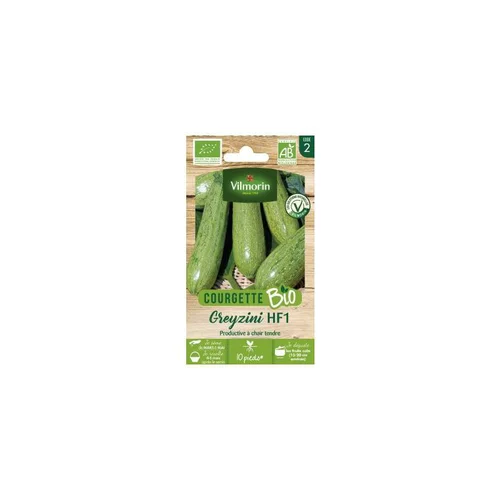 Le bon choix pour l’extérieur:Courgette Greyzini HF1 Bio Vilmorin - graines à semer