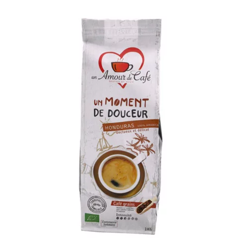 Jardin tout terrain:Café en grains bio Moment de douceur Un amour de café - 1 kg