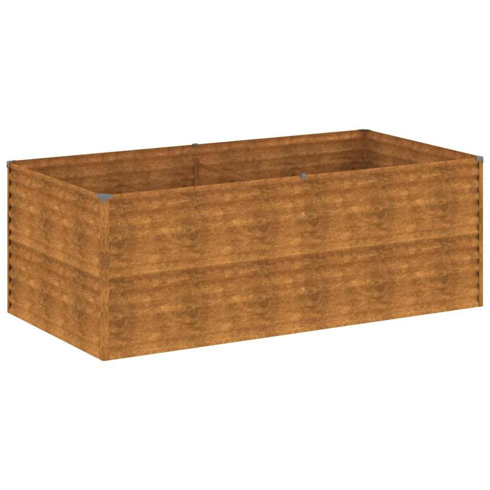 vidaXL Lit surélevé de jardin 196x100x69 cm acier corten