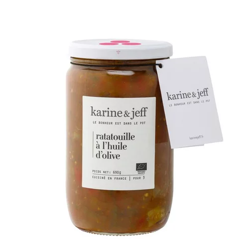 Jardin passion：Ratatouille bio à l'huile d'olive LE BONHEUR EST DANS LE POT
