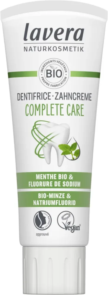 Pour votre projet：Dentifrice complet Care sans silice Lavera - 75 ml