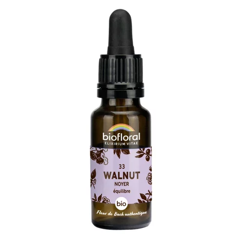 Jardin confort:Élixir n°33 Biofloral de noyer en flacon de 20 ml