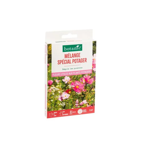 Pour compléter votre jardin:Mélange fleuri spécial potager botanic® - graines à semer (5 m²)