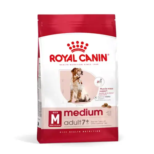 Facile pour le jardin:Croquettes pour chien de taille moyenne mature Royal Canin Medium Adult 7+ - 4 kg