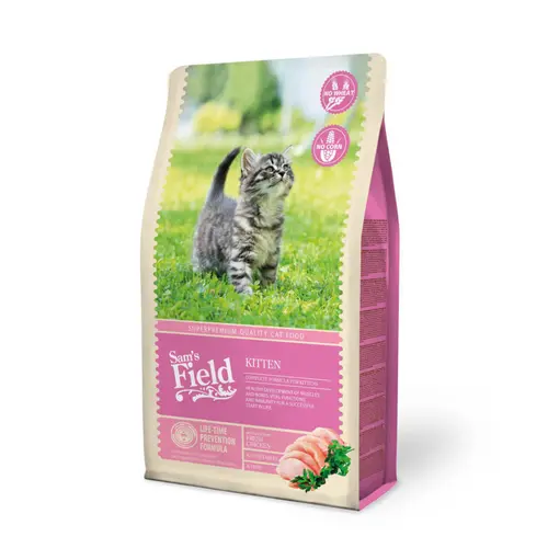 Les indispensables du jardin:Croquette pour chaton au poulet Sam's Field - 2,5 kg