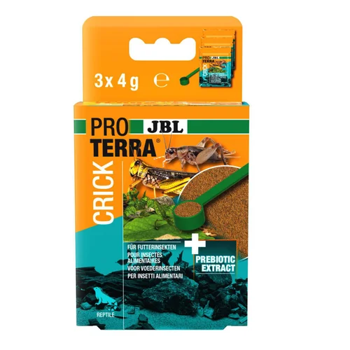 Au service de vos extérieurs：Aliment complet pour insectes alimentaires JBL Proterra Crick - 3 x 10 ml