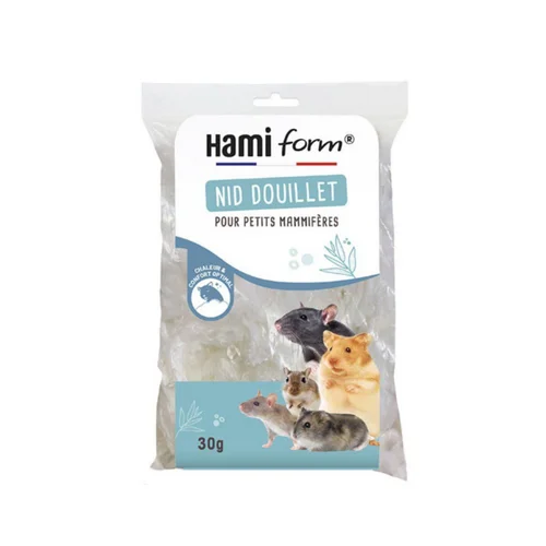 Extérieur pratique:Nid douillet pour petits mammifères coloris beige Hamiform - 30 g