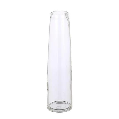 Bien pour le jardin：Vase soliflore en verre transparent Xandra - Ø 10 x H 37,5 cm