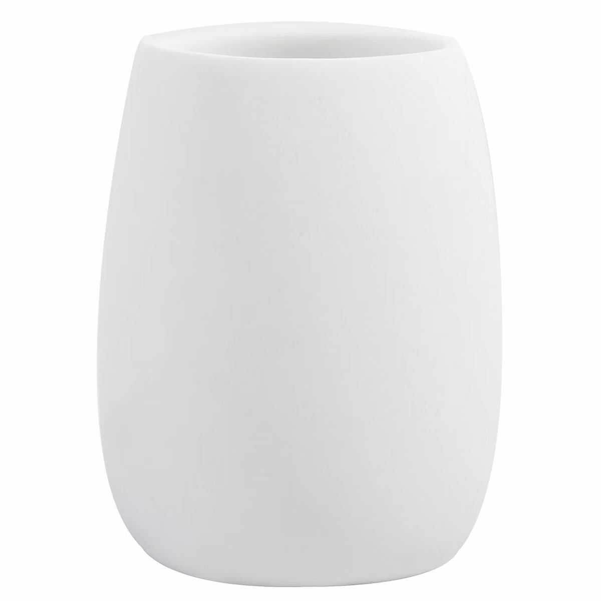 Accessoires de salle de bains – Gobelet salle de bains en polyrésine blanc Sven