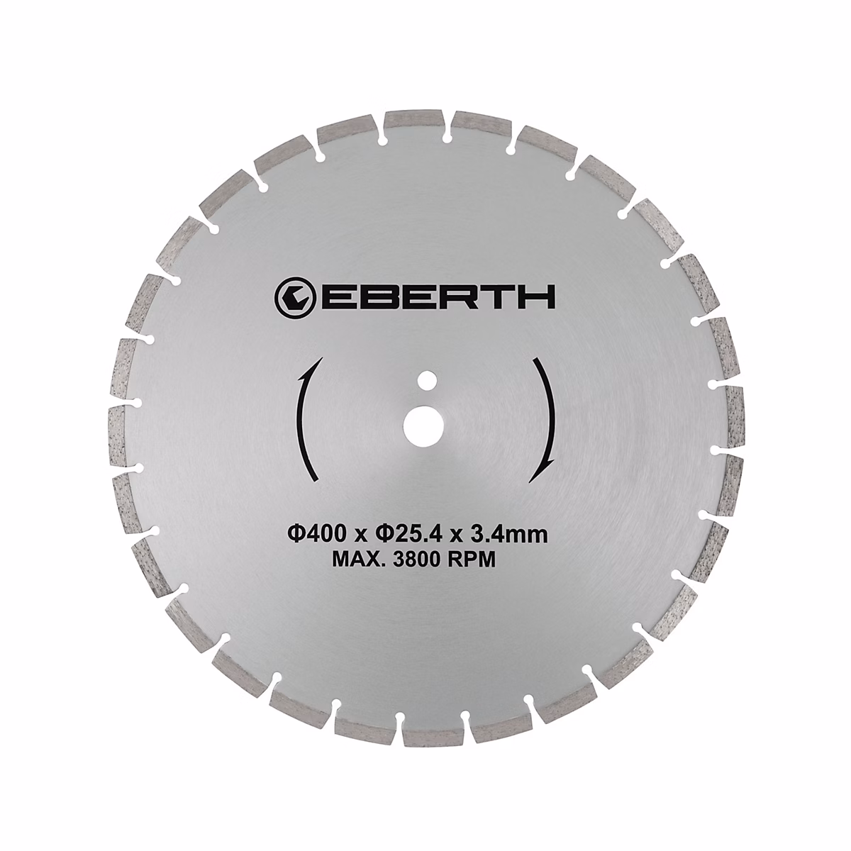 EBERTH Disque à tronçonner diamanté pour la pierre – Disque diamant de 400 mm de diamètre, alésage de 25,4 mm, épaisseur de 3,4 mm