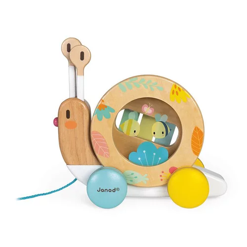 Pour simplifier vos extérieurs:Escargot à promener Pure en bois – 12 à 36 mois