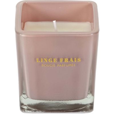 Bougie parfumée carrée Nude 7 cm (Rose poudré)