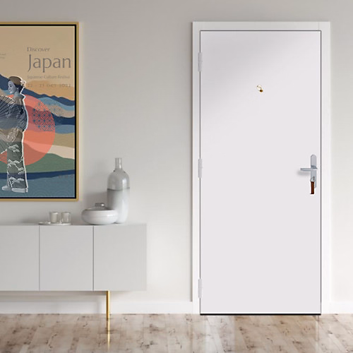 Bloc porte palière 40dB coupe – feu EI30 | PAL40 | 204 × 93 cm huisserie 88x54 poussant gauche