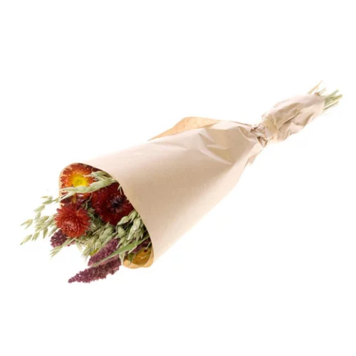 Pour personnaliser vos extérieurs:Bouquet de fleurs séchées Field coloris orange - 50 cm