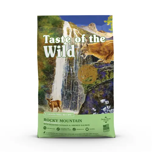 Un essentiel du jardin:Croquettes pour chat au saumon et au gibier Rocky Mountain - 2 kg