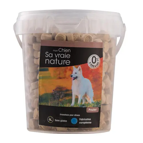 Facile jardin：Friandises pour chien poulet Sa vraie nature - 500 g