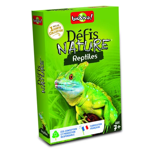 Un atout au quotidien：Boite de jeu Défis Nature sur le thème des reptiles
