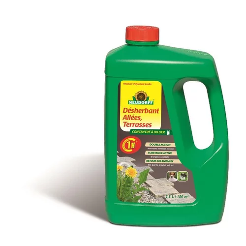 Pour un extérieur plus agréable：Désherbant pour cours et allées en bidon Neudorff Finalsan - 2,5 L