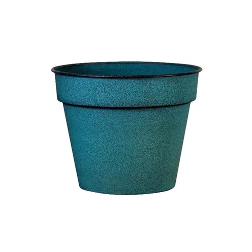 Jardin et équipement:Pot horticole Reb bleu mat Ø 19 x H 17 cm