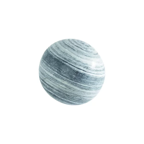 Pratique extérieur：Sphère décorative en marbre blanc noir Penez Herman - 30 cm