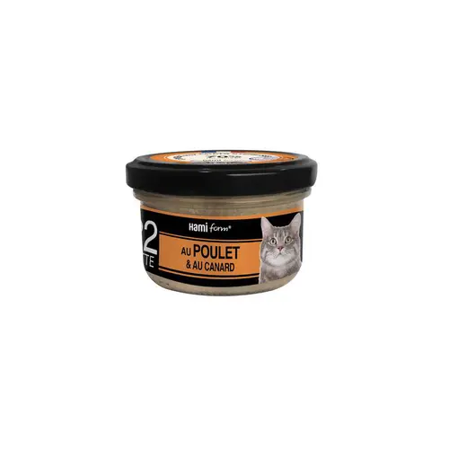Malin extérieur：Boîte Chat Hamiform 80g, poulet, fromage et riz