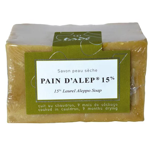 Pour valoriser votre jardin:Savon bio pour peau sèche Tadé Pain d’Alep 15 %– 200 g