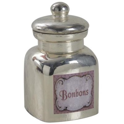 Bonbonnière en verre antique