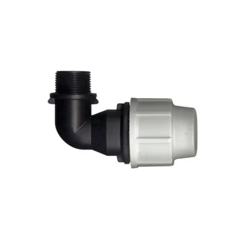Facile à intégrer à l’extérieur：Raccord de compression avec coude fileté Plasson 20 x 27 x Ø 25 mm